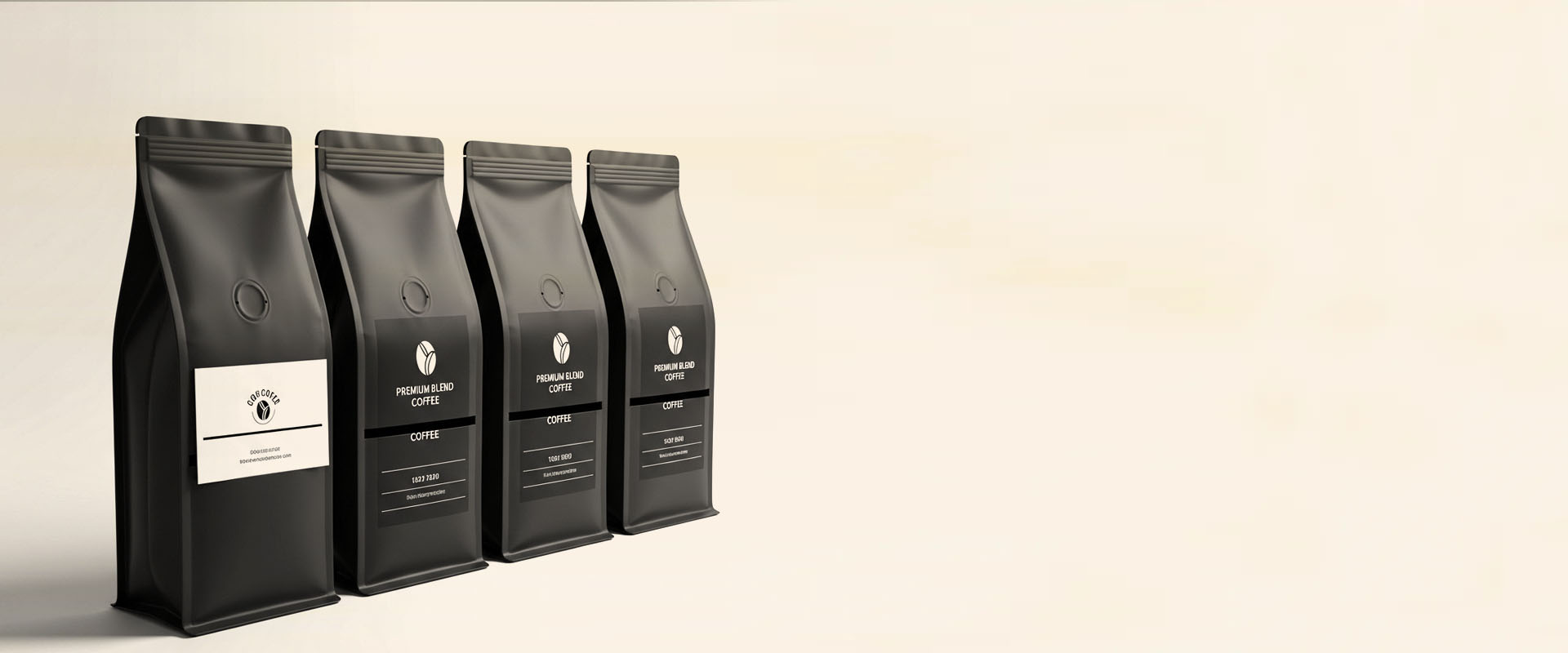 Coffee Bags With Card Slit