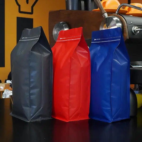 Sacos de estoque de papel Kraft de 1KG para embalagens de alimentos