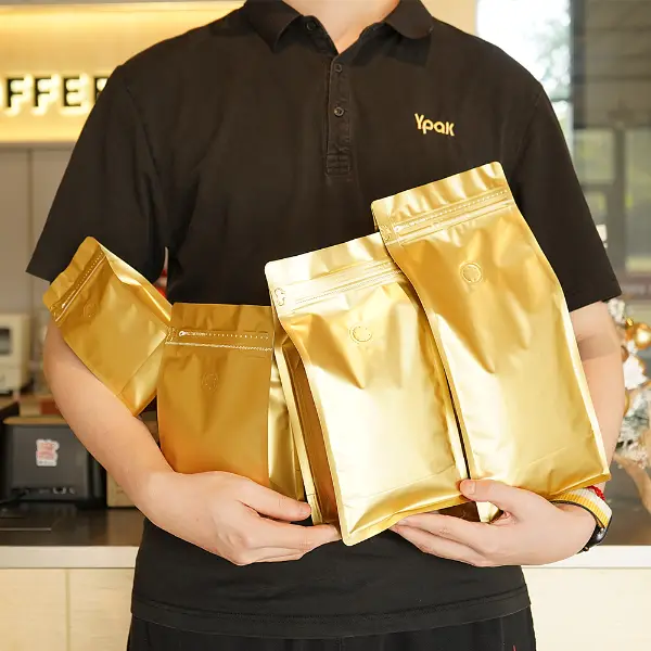 500Saquinhos de café de papel G Kraft com aparência natural e ecológica