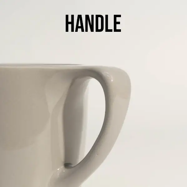 Superfície lisa de esmalte de caneca cerâmica de boca plana para café