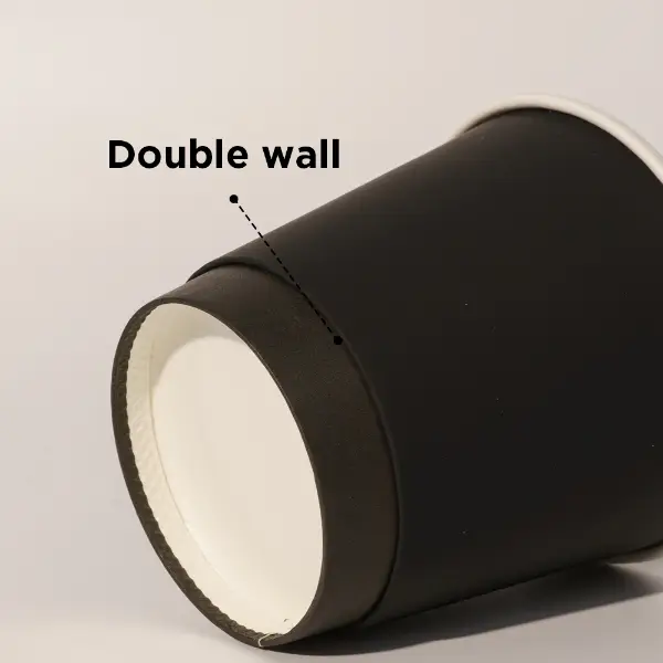 Detalhes de copos de papel de parede dupla para melhor isolamento térmico e conforto