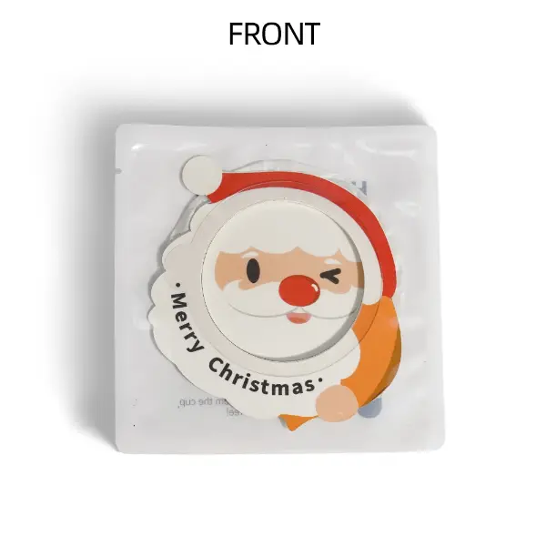 Holiday-themed UFO drip coffee sachets on Christmas table