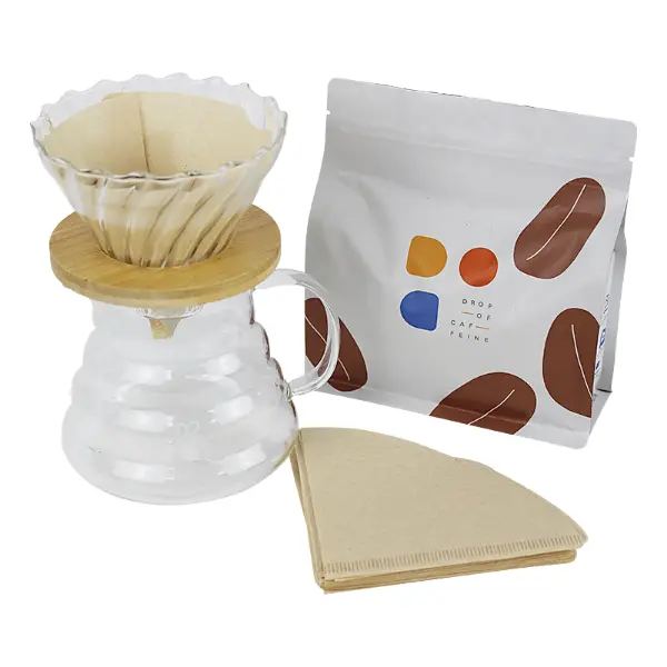 Papel filtro de café V60 usado para café para café para café