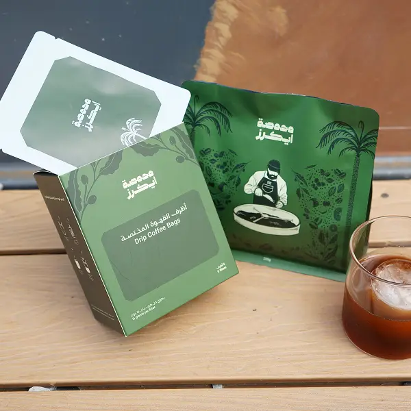Caixa de café personalizada para impressão no atacado com embalagem de saquinho de café com gotejamento