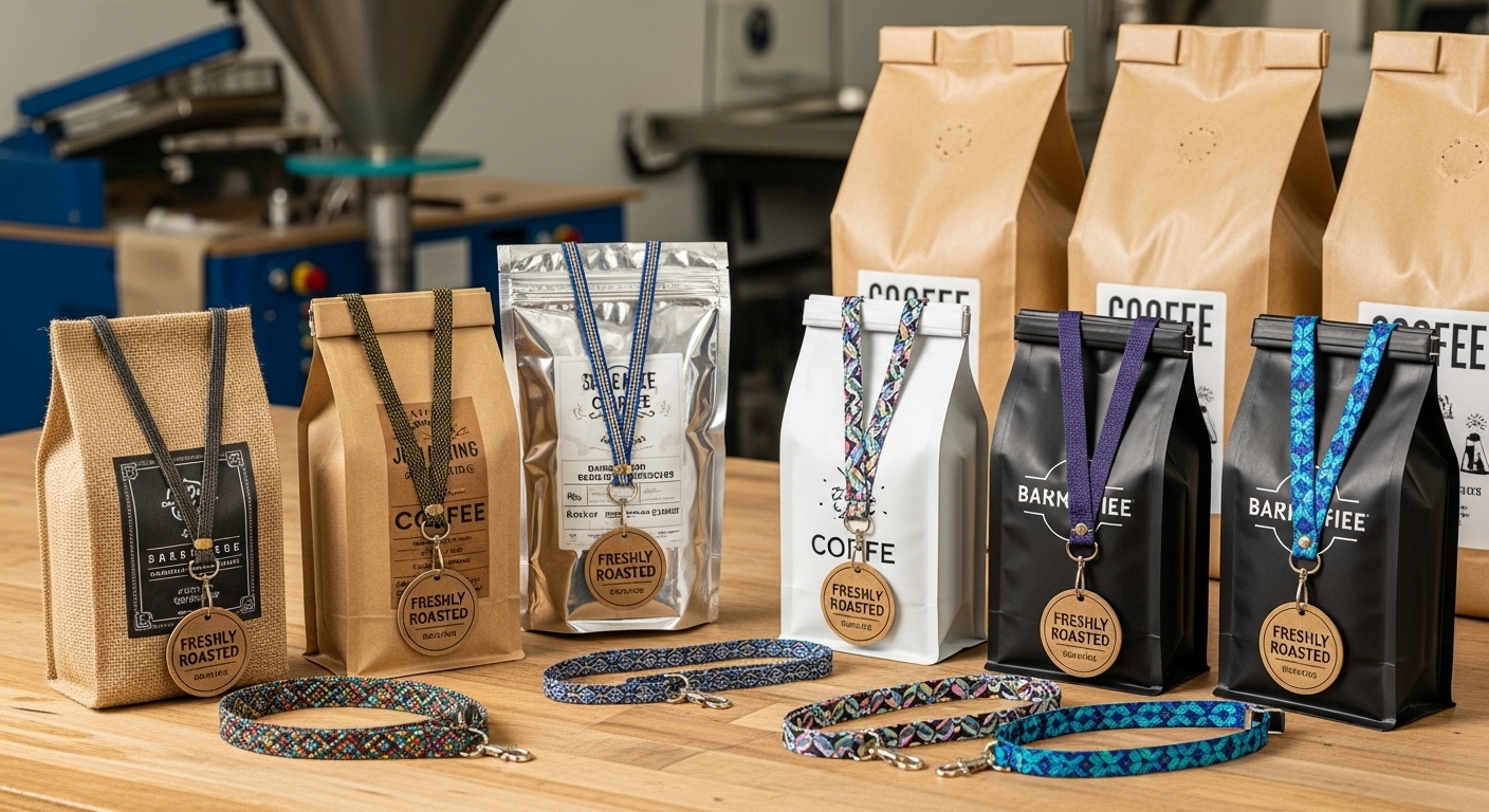 Saquinhos de café com fabricante de cordões