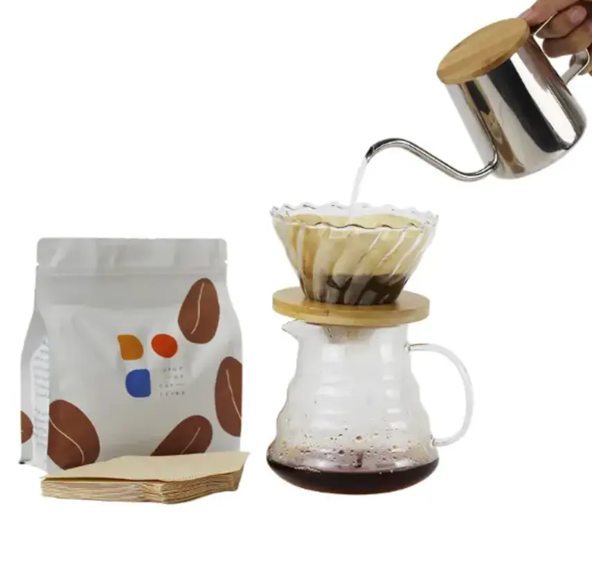 Gotejador de café de vidro V60