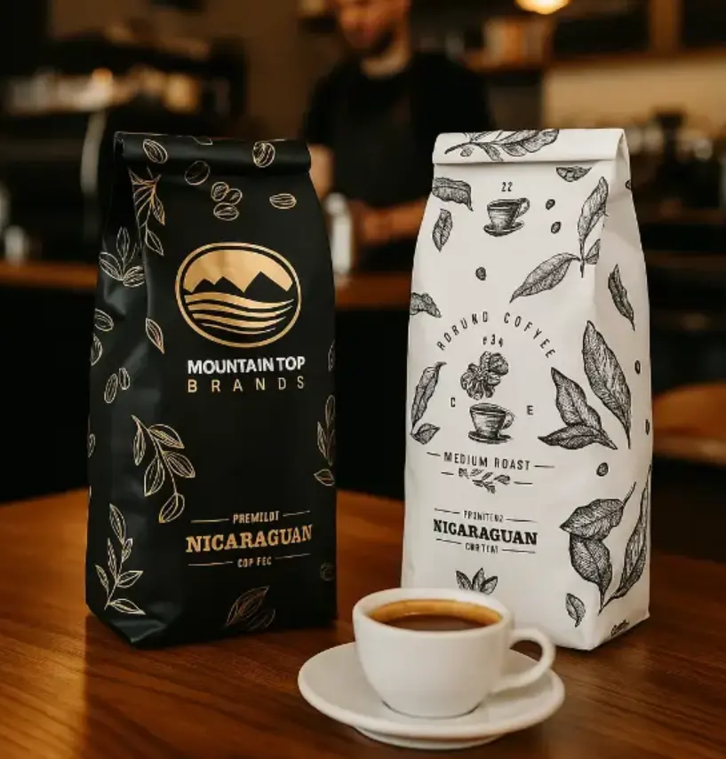 Fabricante de sacolas de café ODM