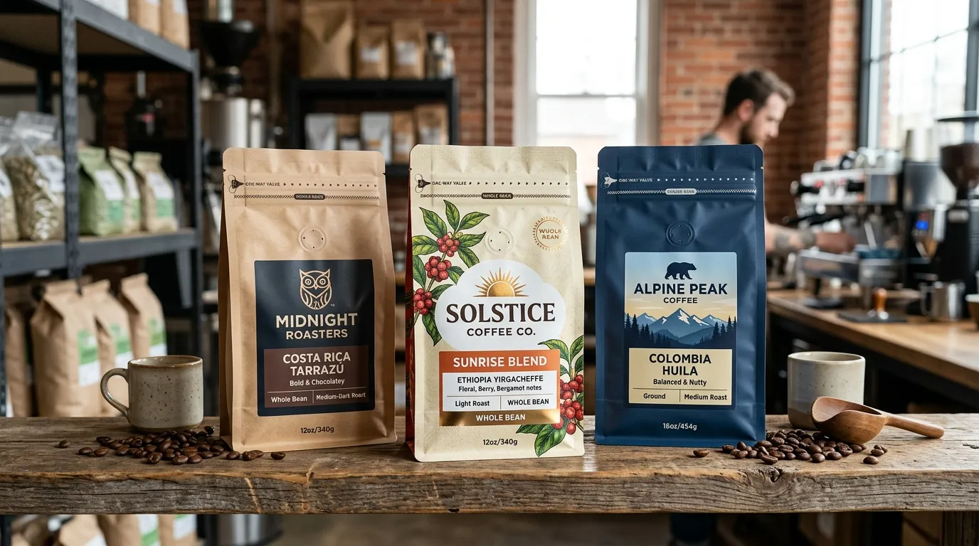 Fábrica de embalagens personalizadas para café