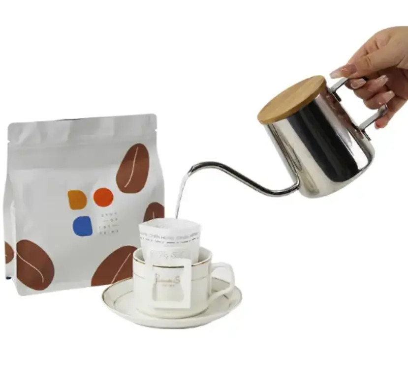 Embalagem de café por gotejamento