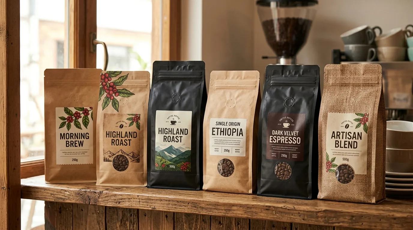 Sacolas de embalagem de café no atacado