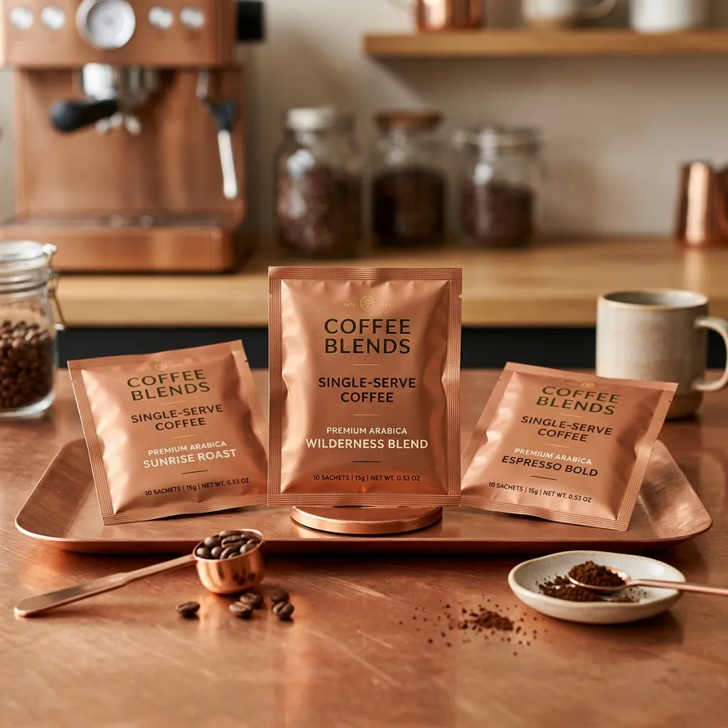 sachês de café personalizados de porção individual