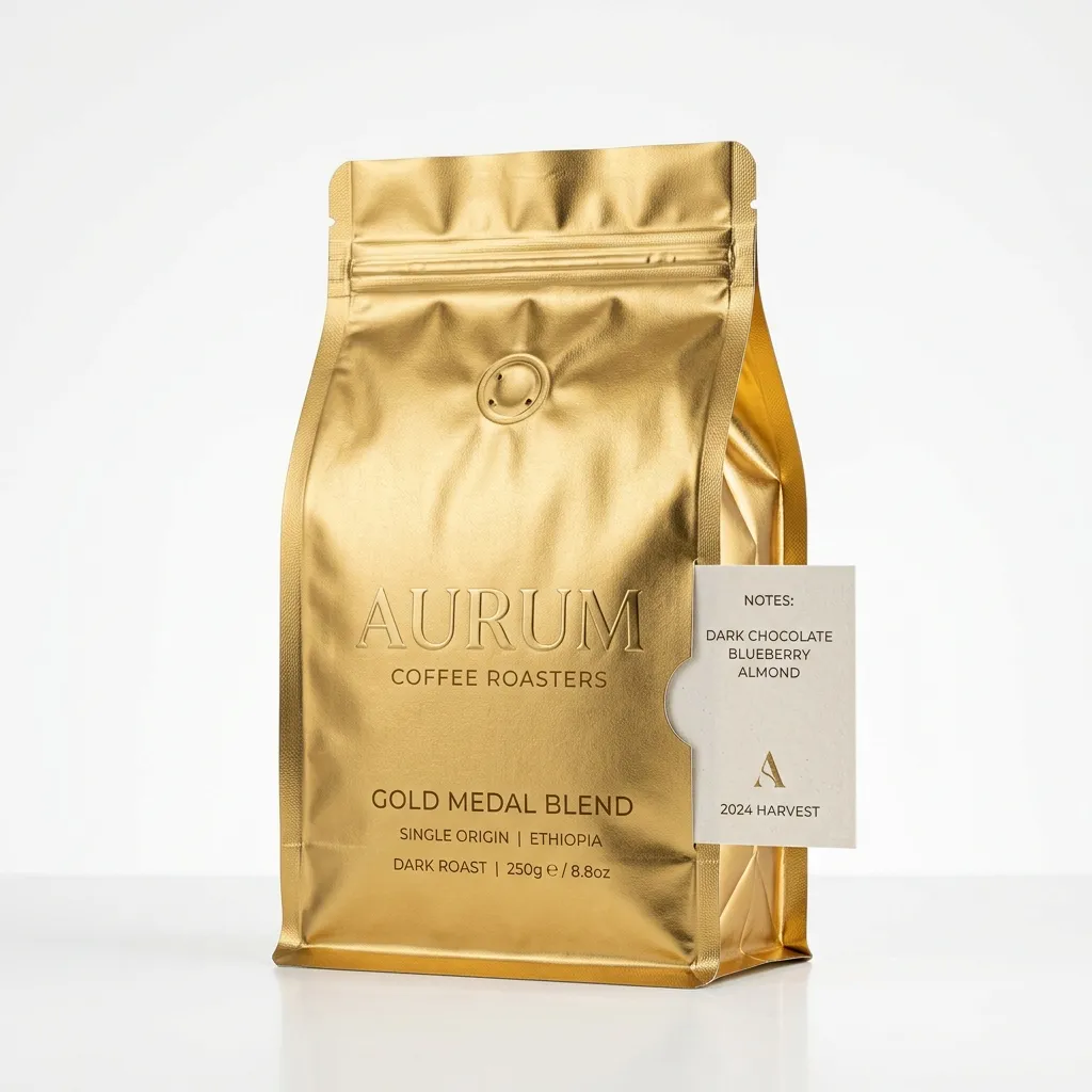 Metallic_gold_coffee_bag_studio_