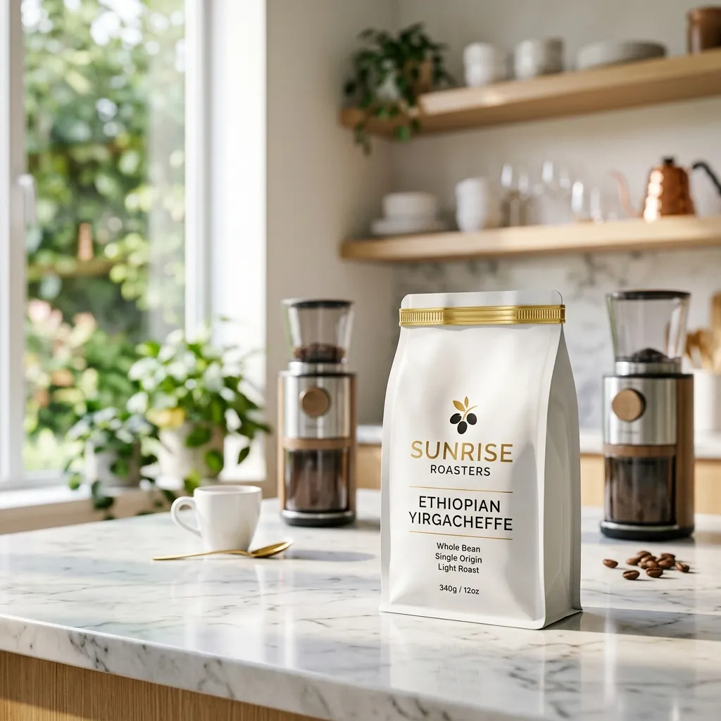 White_coffee_pouch_on_marble