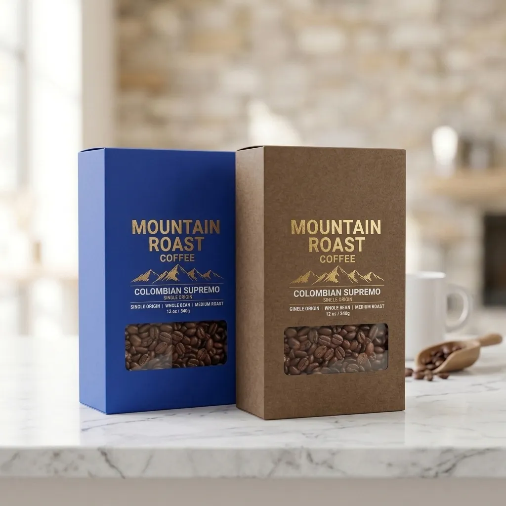 Dois pacotes de caixas de café