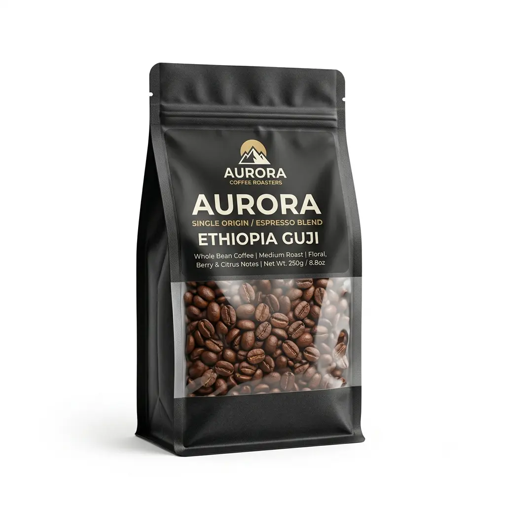 Bolsas de Café com Painel Frontal
