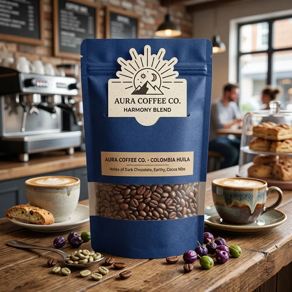 sacolos de café de alumínio com fenda personalizada