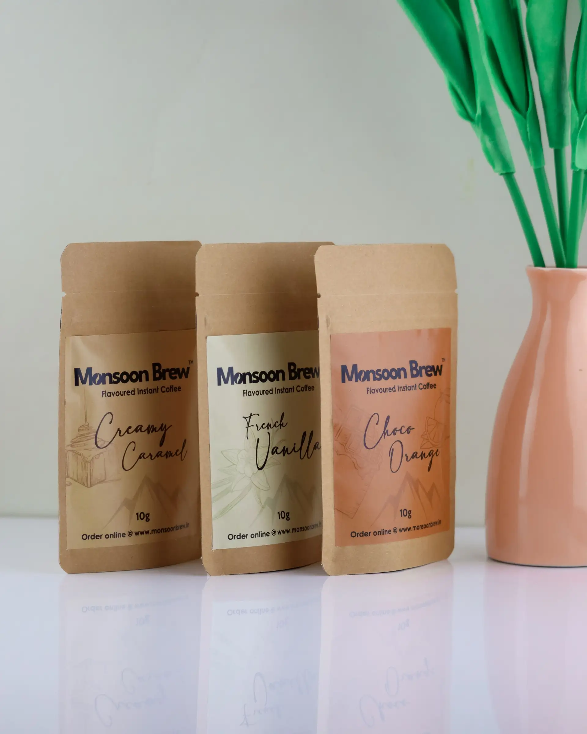 saquinhos de café personalizados com base plana-