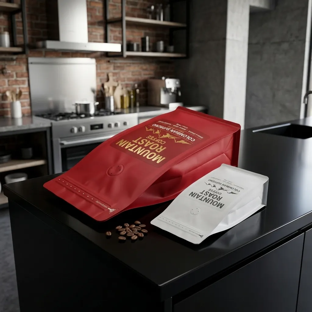 dois sacos de café com base no atacado