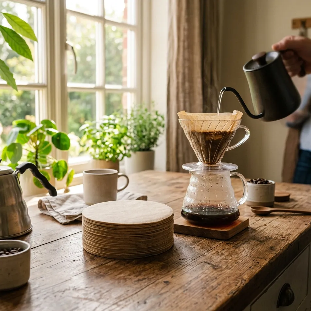 OVNI-gotejamento-filtro de café-papel