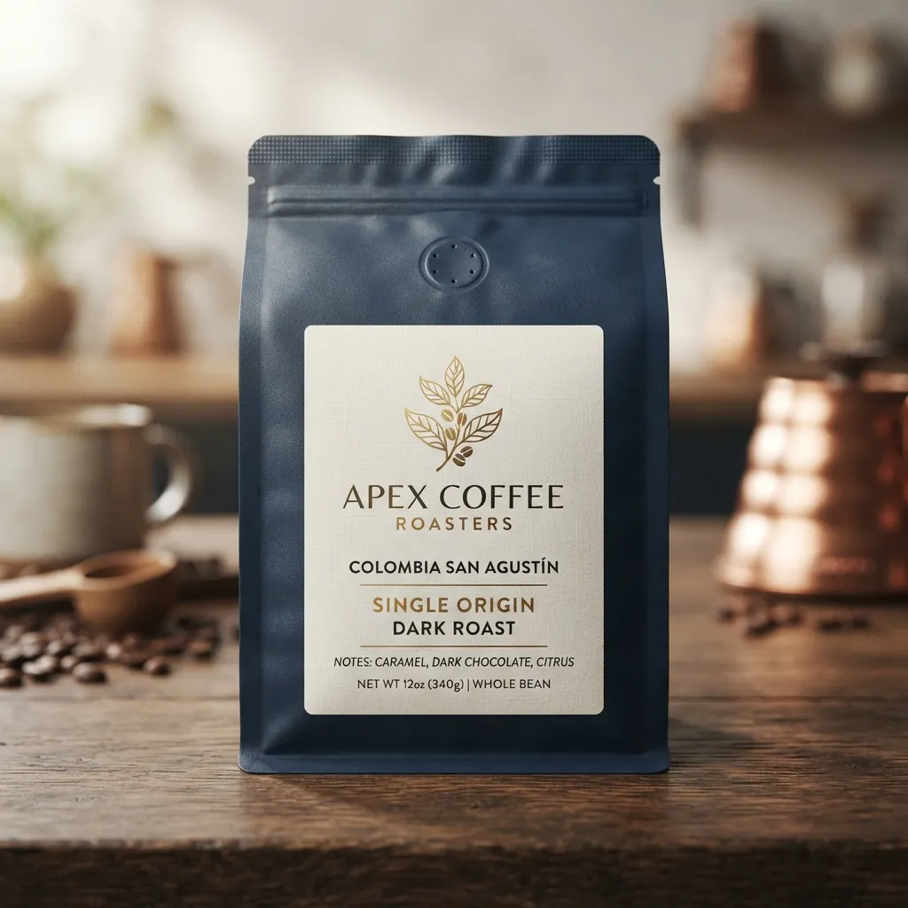 etiquetas adesivas de saquinhos de café
