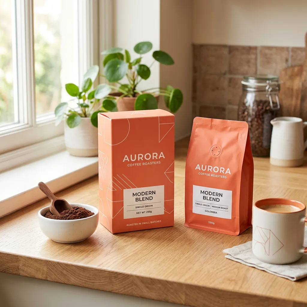 conjuntos de caixas personalizadas para embalagens de café