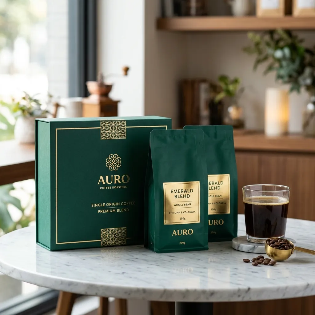conjuntos de caixas de saquinhas de café personalizadas