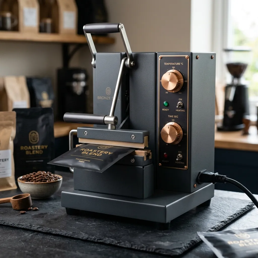 Máquina de vedação térmica em sachê de café