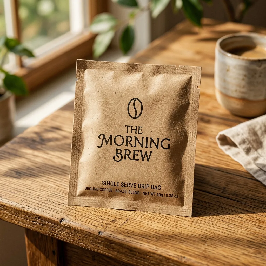 Saquinhos de café com papel alumínio