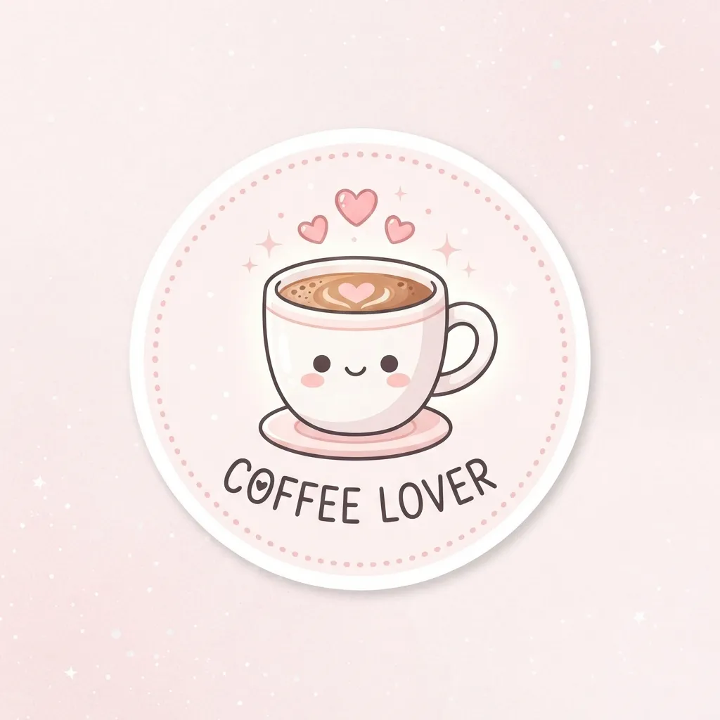 Adesivos de papel de café embalagens
