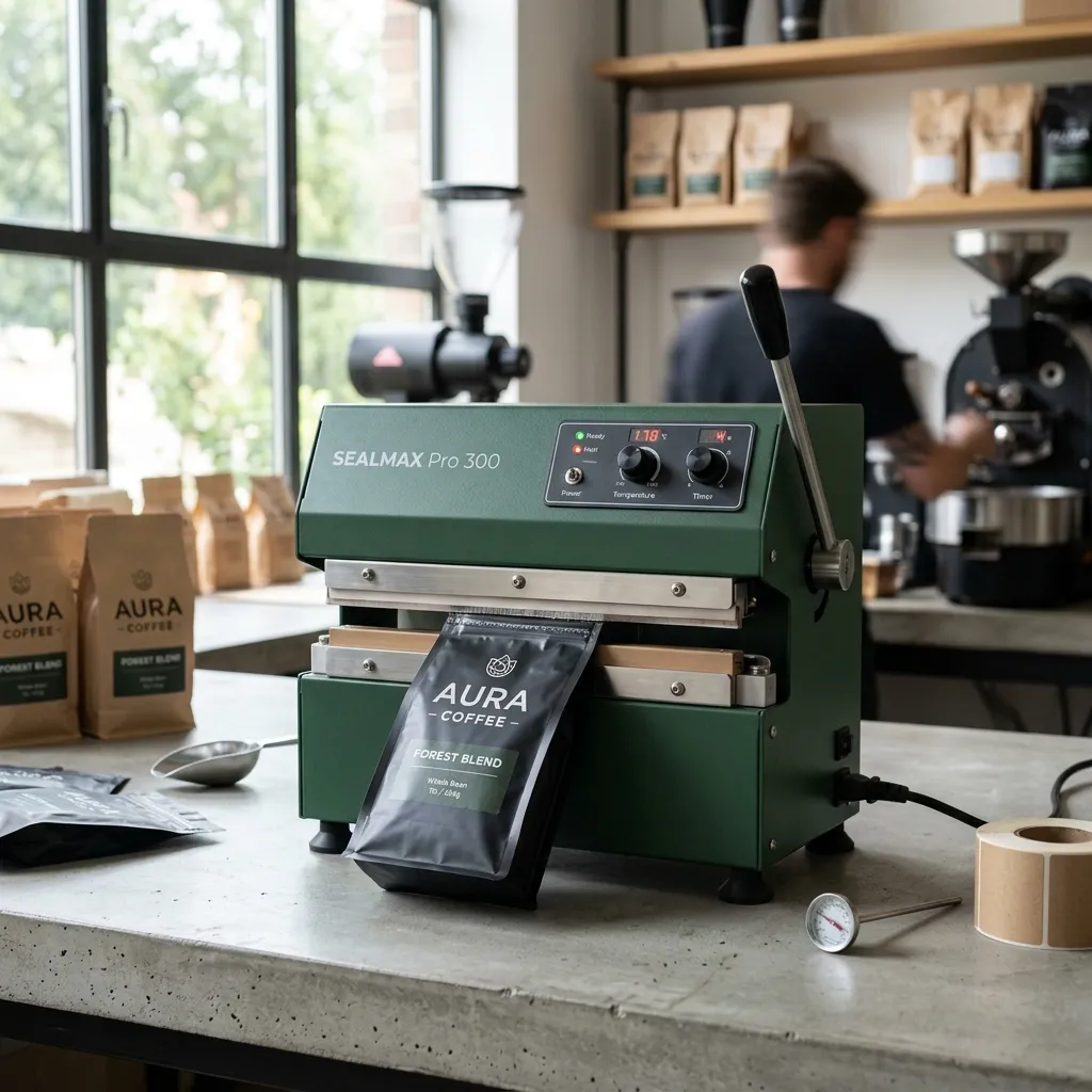 Equipamento-Vedação de Bolsa-Elétrica-Café