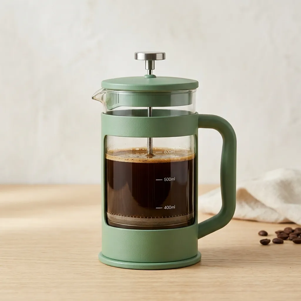 French_press_coffee_brewer