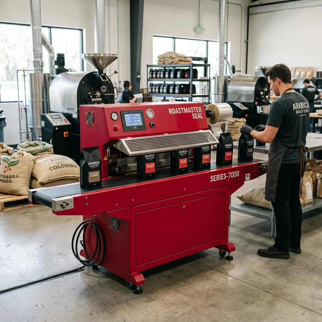 Equipamento de Vedação de Saquinhos de Café