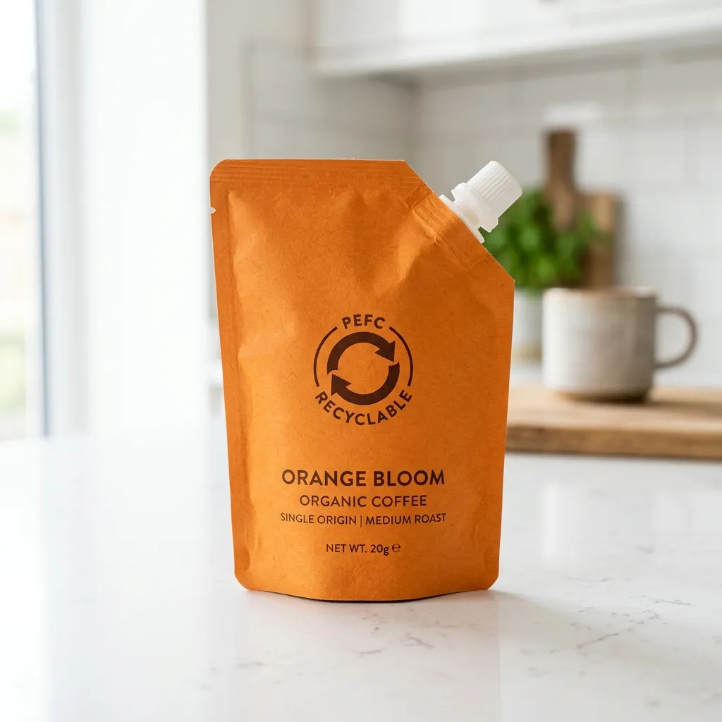 Bolsas de bico de café recicláveis