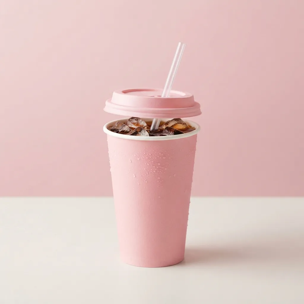 Copos de café gelados frios