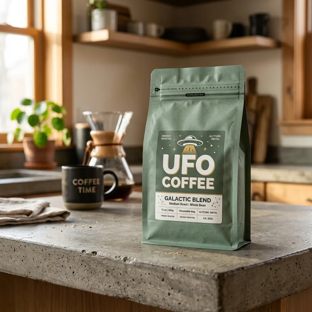 Caixa de café revedável de OVNI de Kraft