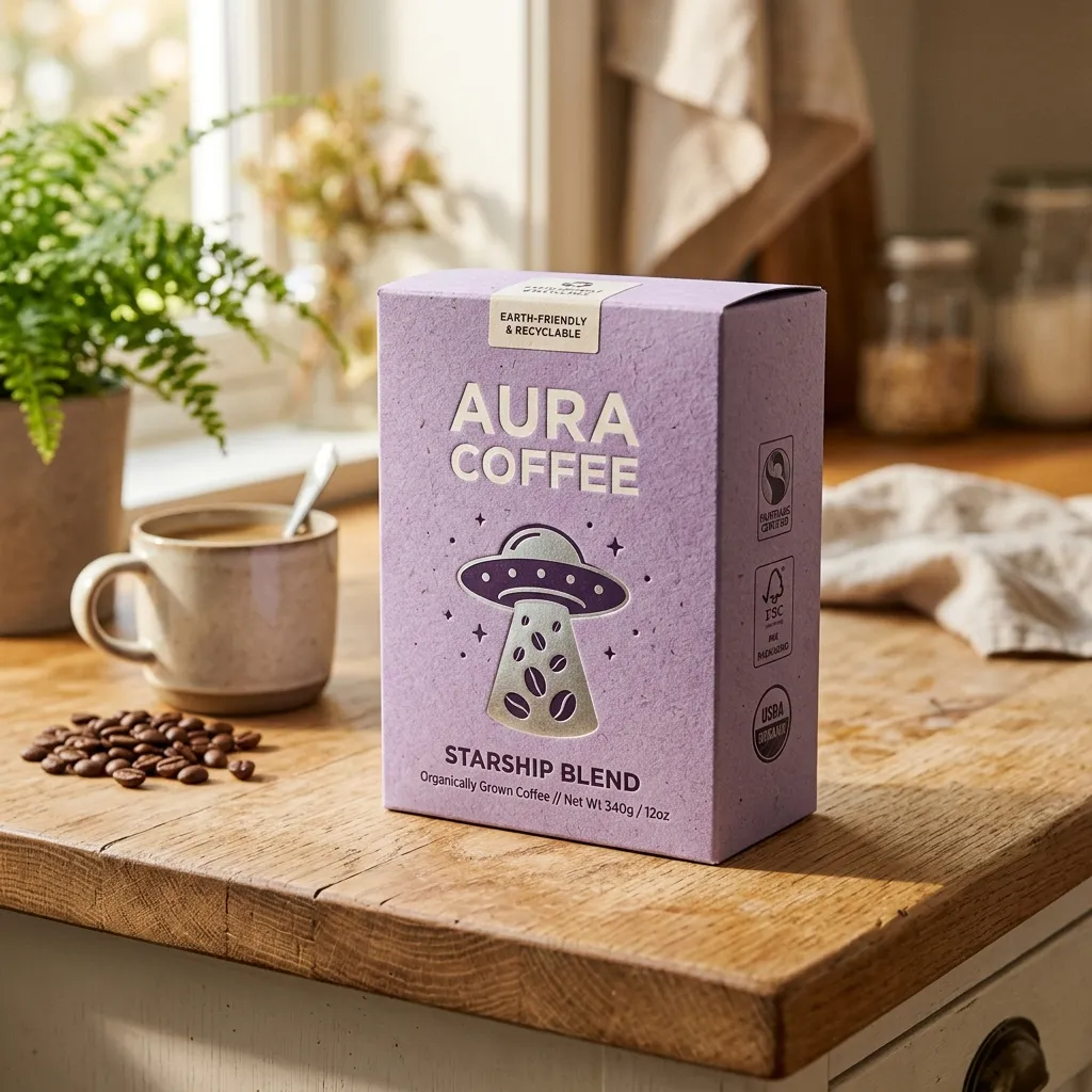 Caixa de Café de OVNIs Premium-Sustentável