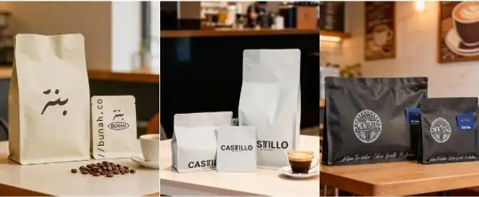 Saquinhas de café personalizadas com logo