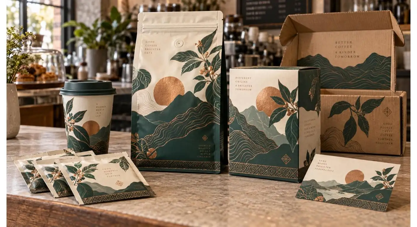 Embalagens personalizadas para café