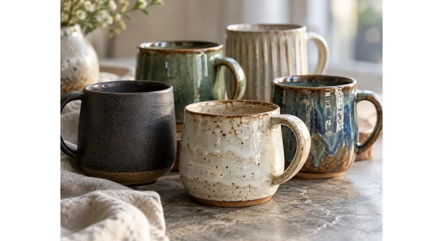 Design de Copos de Café Cerâmicos