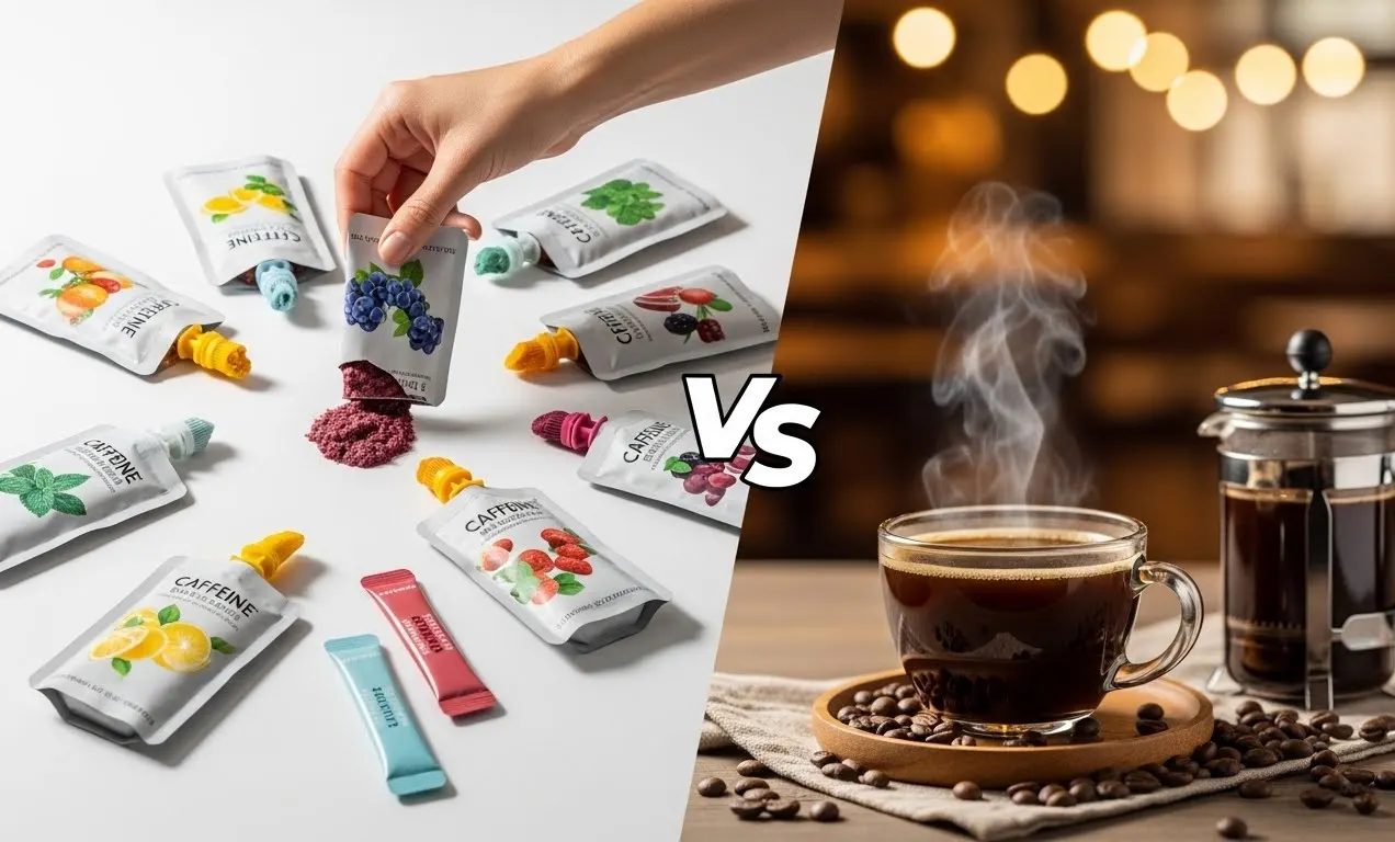 Sachês de Cafeína vs Café: O que é melhor?
