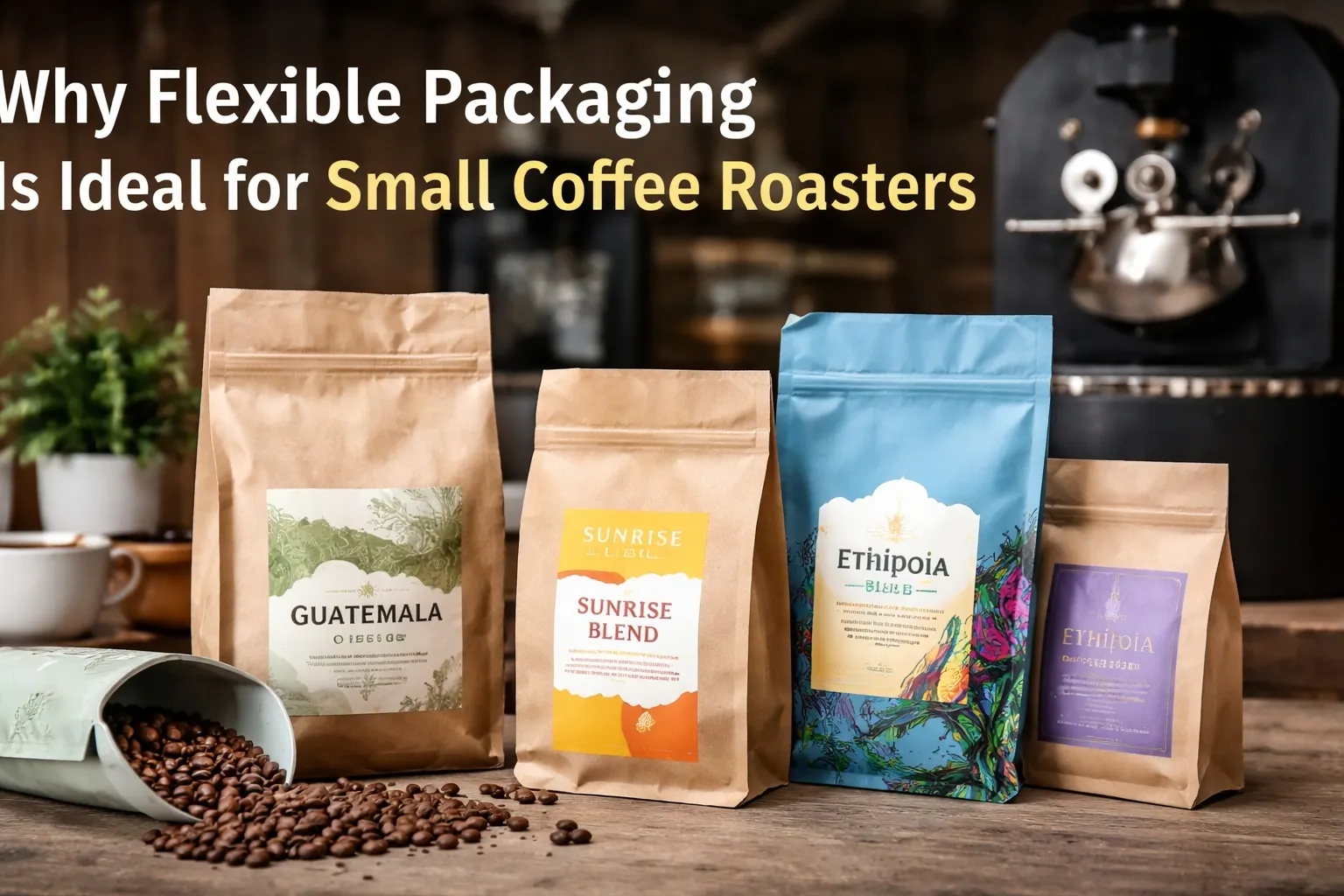 Por que pequenos torrefadores de café escolhem embalagens flexíveis?