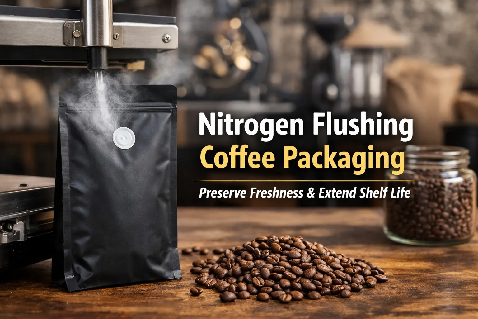 Guia de Embalagem de Café com Nitrogênio para Frescura