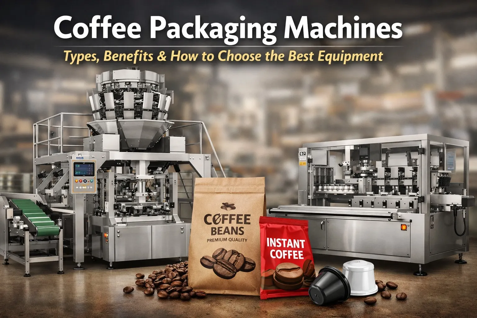 Pequena máquina de embalagem de café