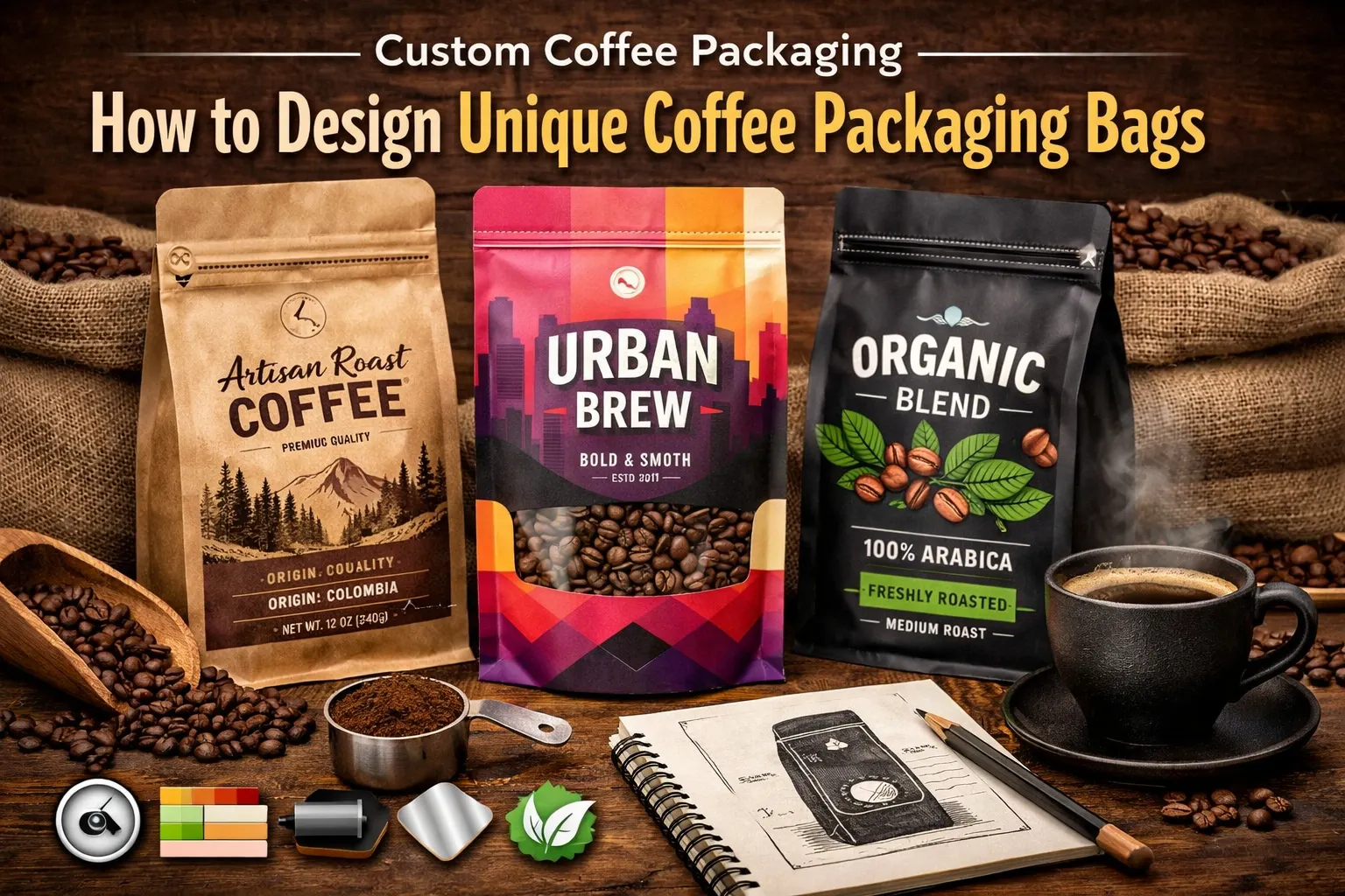 Como Projetar Embalagens Únicas para Café