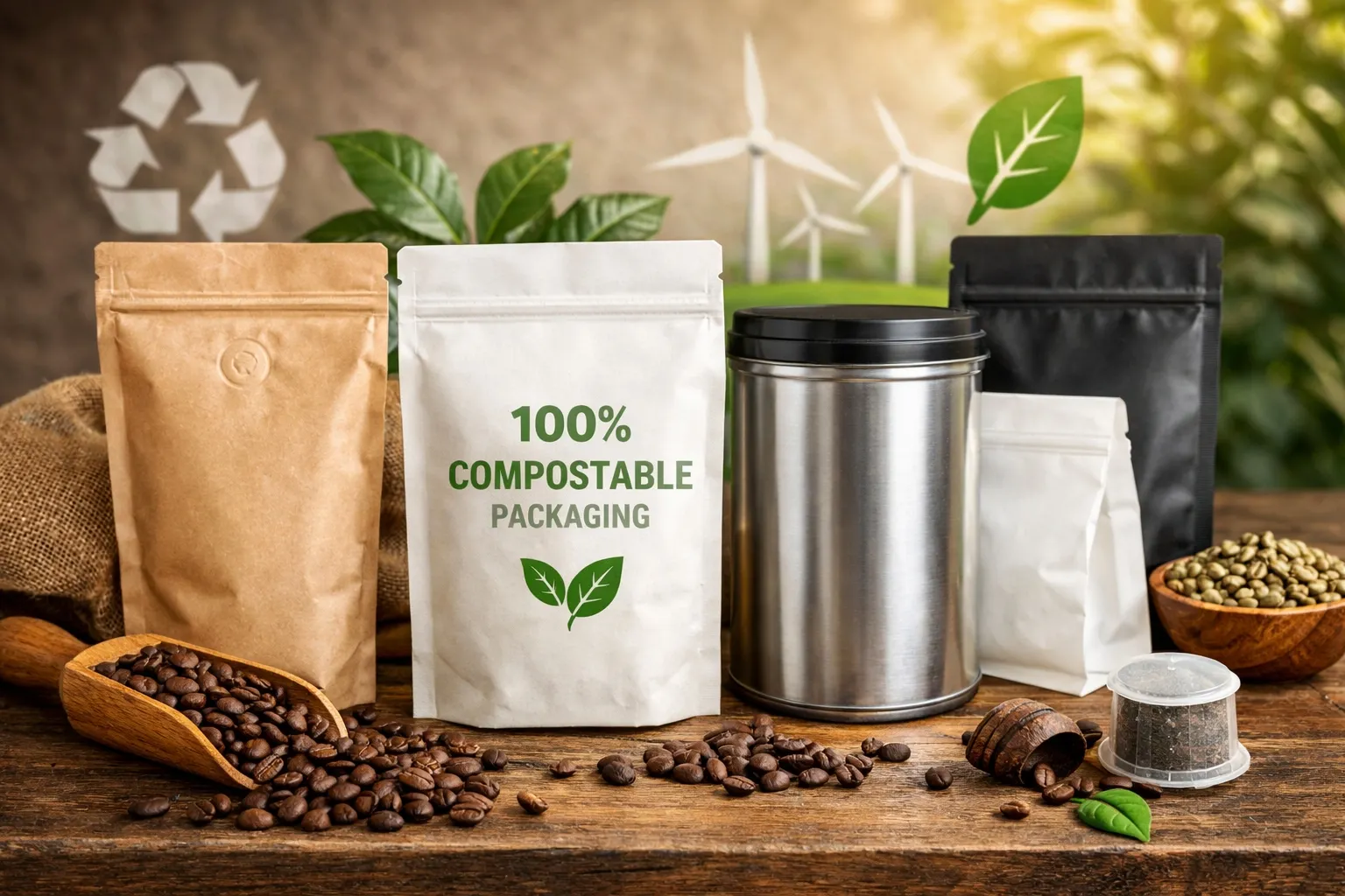 Tipos de embalagem para café