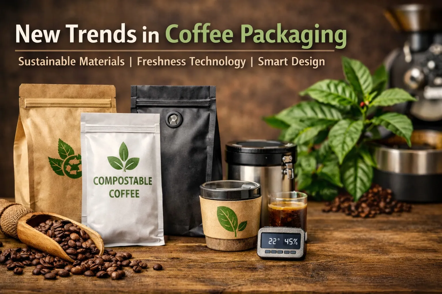 Novas tendências em embalagens de café