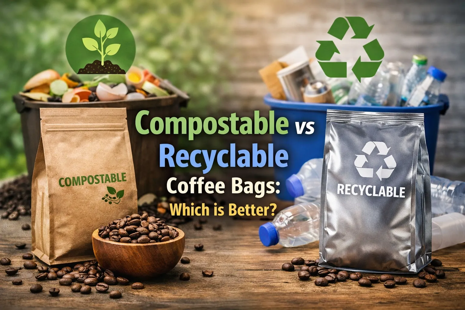 Embalagens sustentáveis de café